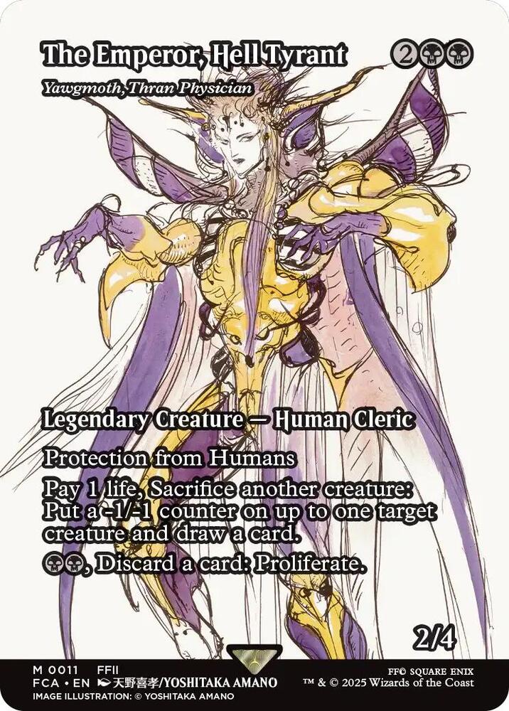 The Emperor, Hell Tyrant - Yawgmoth, Thran Physician (Showcase) [FINAL FANTASY : Through the Ages] | Anubis Games and Hobby