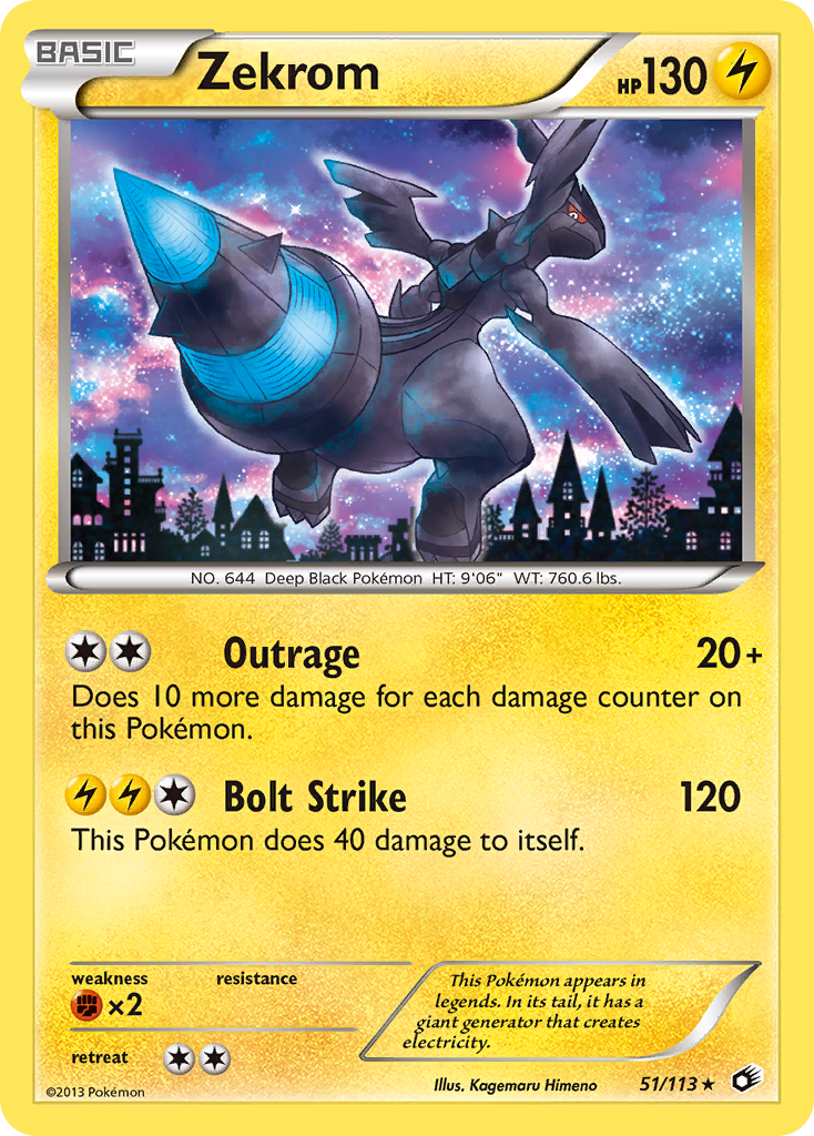 Zekrom (51/113) [Black & White: Legendary Treasures] | Anubis Games and Hobby
