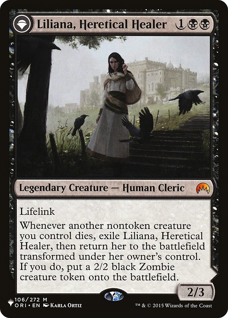 Liliana, Heretical Healer // Liliana, Defiant Necromancer [Secret Lair: From Cute to Brute] | Anubis Games and Hobby