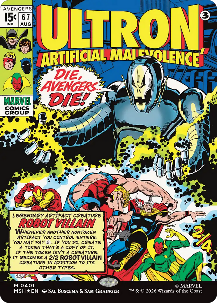 Ultron, Artificial Malevolence (Borderless) (0401) [Marvel Super Heroes] | Anubis Games and Hobby