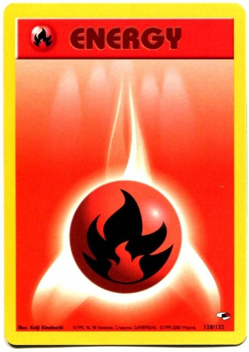 Fire Energy (128/132) [Gym Heroes Unlimited] | Anubis Games and Hobby