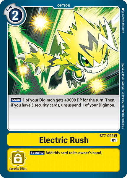 Electric Rush [BT7-099] [Next Adventure] | Anubis Games and Hobby