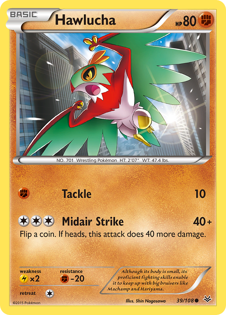 Hawlucha (39/108) [XY: Roaring Skies] | Anubis Games and Hobby