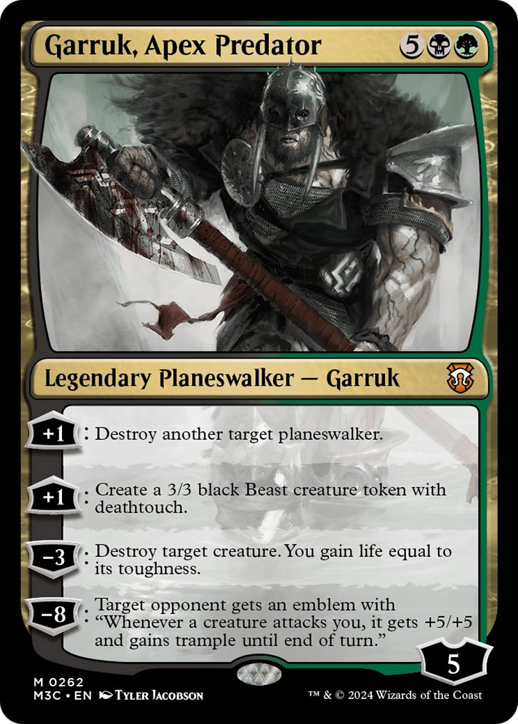 Garruk, Apex Predator (Ripple Foil) [Modern Horizons 3 Commander] | Anubis Games and Hobby