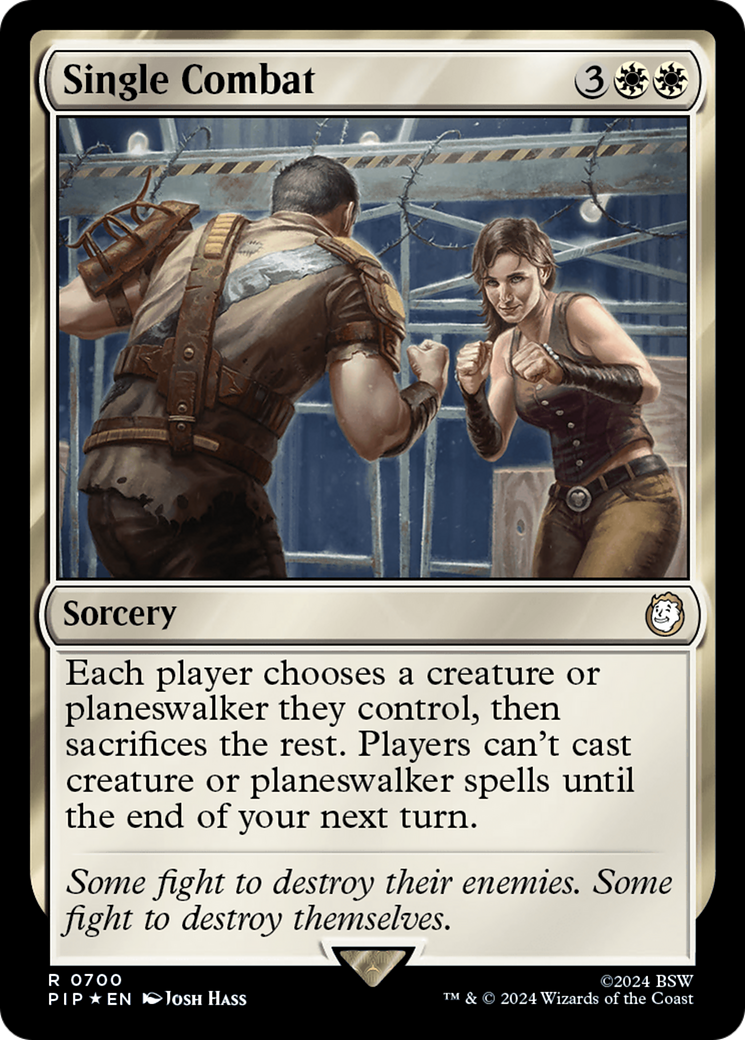 Single Combat (Surge Foil) [Fallout] | Anubis Games and Hobby