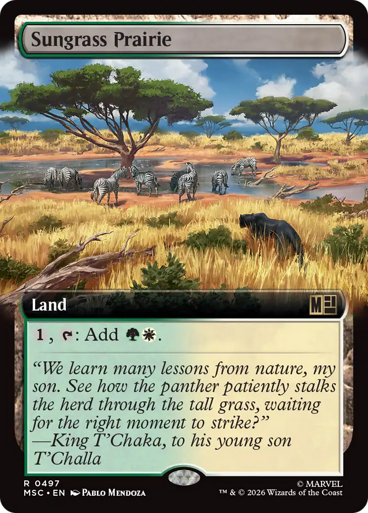 Sungrass Prairie (Extended Art) [Marvel Super Heroes Commander] | Anubis Games and Hobby