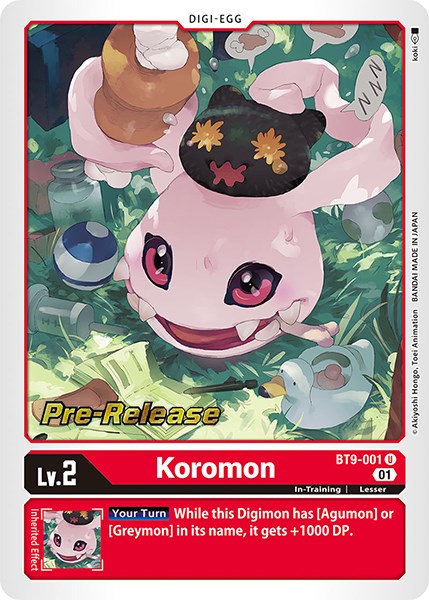 Koromon [BT9-001] [X Record Pre-Release Promos] | Anubis Games and Hobby
