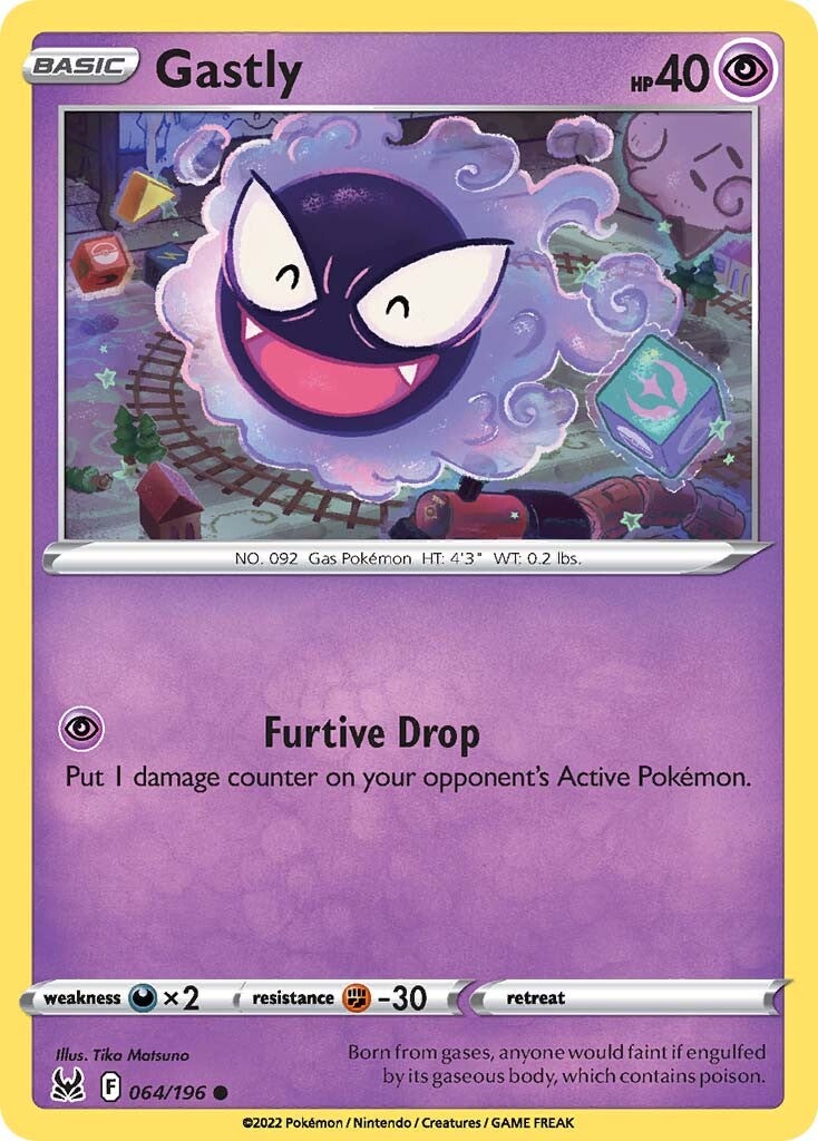 Gastly (064/196) [Sword & Shield: Lost Origin] | Anubis Games and Hobby