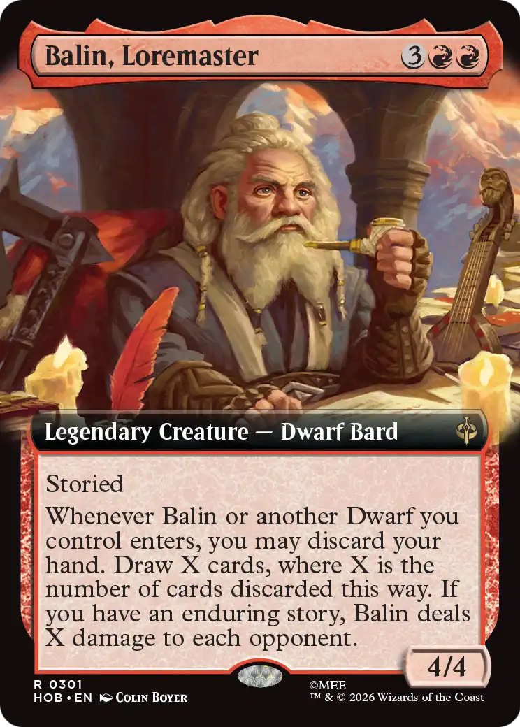 Balin, Loremaster (Extended Art) [The Hobbit] | Anubis Games and Hobby