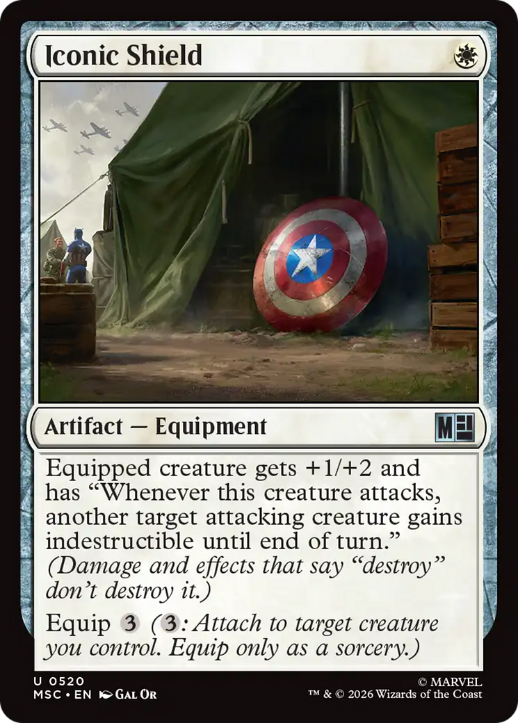 Iconic Shield [Marvel Super Heroes Commander] | Anubis Games and Hobby