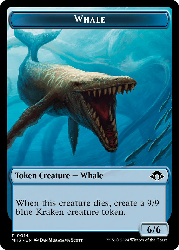 Phyrexian Germ // Whale Double-Sided Token [Modern Horizons 3 Tokens] | Anubis Games and Hobby