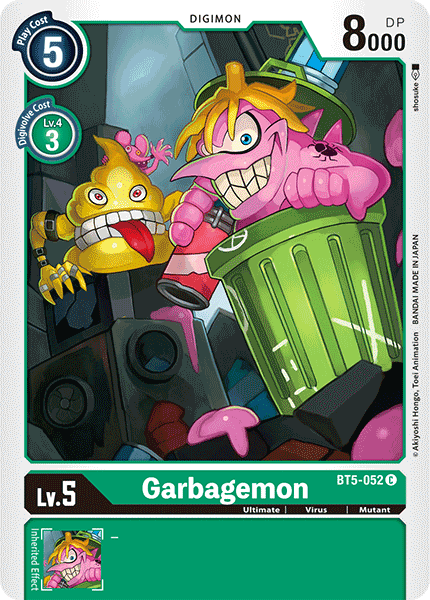 Garbagemon [BT5-052] [Battle of Omni] | Anubis Games and Hobby