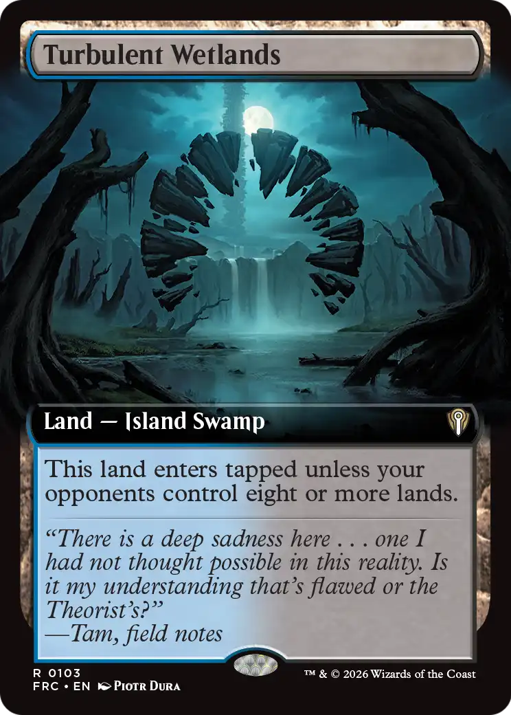 Turbulent Wetlands (Extended Art) [Reality Fracture Commander] | Anubis Games and Hobby