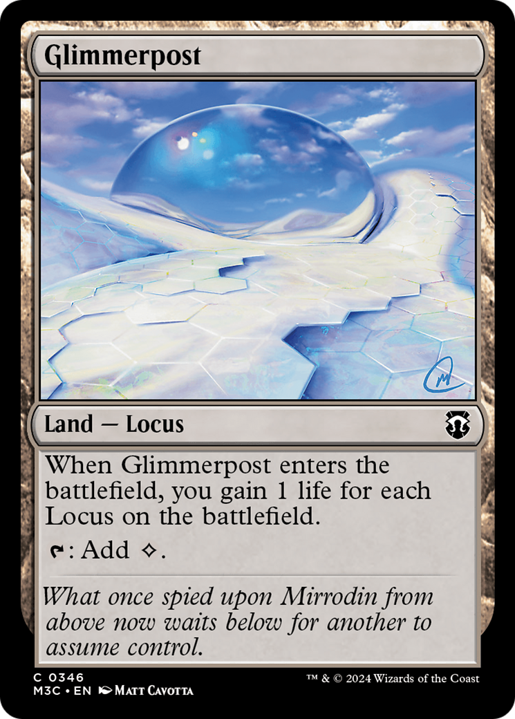 Glimmerpost (Ripple Foil) [Modern Horizons 3 Commander] | Anubis Games and Hobby