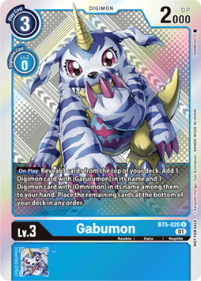 Gabumon [BT5-020] (X Record Pre-Release Tournament Winner Card) [X Record Pre-Release Promos] | Anubis Games and Hobby