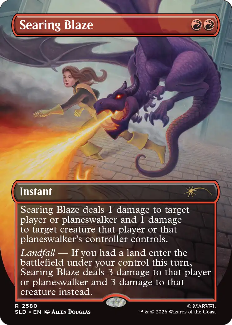 Searing Blaze [Secret Lair Drop Series] | Anubis Games and Hobby