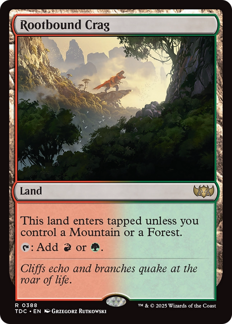 Rootbound Crag [Tarkir: Dragonstorm Commander] | Anubis Games and Hobby