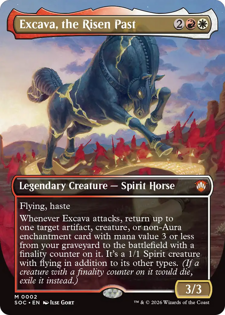 Excava, the Risen Past (Borderless) [Secrets of Strixhaven Commander] | Anubis Games and Hobby