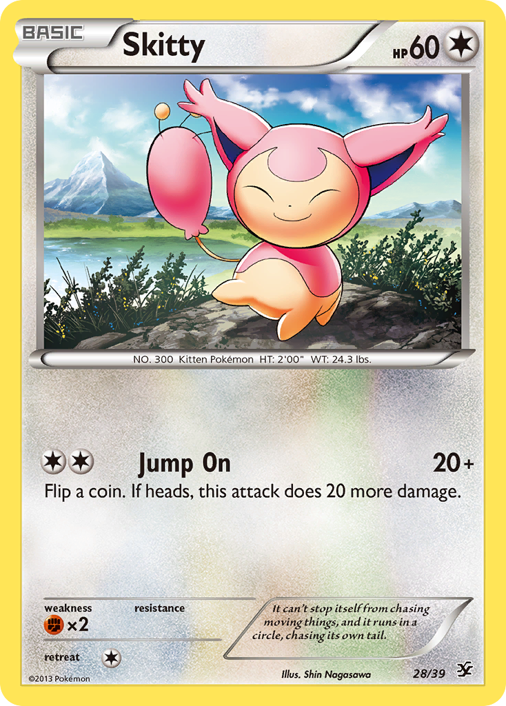 Skitty (28/39) [XY: Kalos Starter Set] | Anubis Games and Hobby