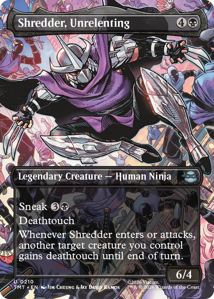 Shredder, Unrelenting (Borderless) [Teenage Mutant Ninja Turtles] | Anubis Games and Hobby