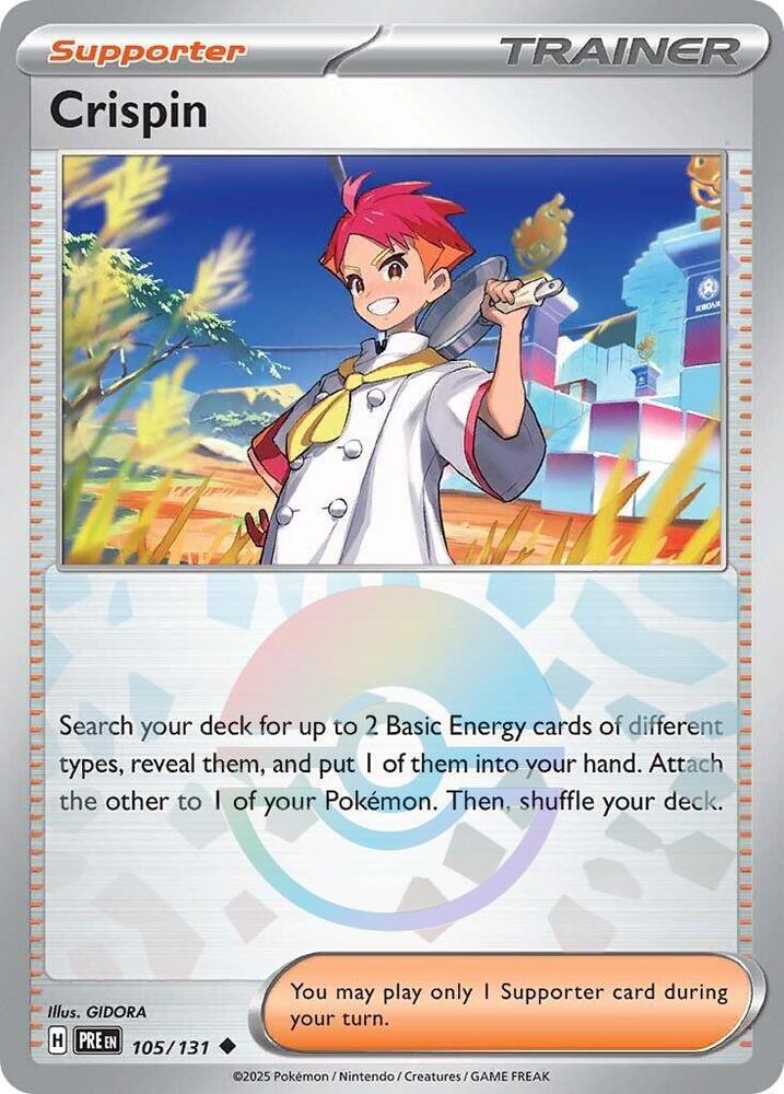 Crispin (105/131) (Poke Ball Pattern) [Scarlet & Violet: Prismatic Evolutions] | Anubis Games and Hobby