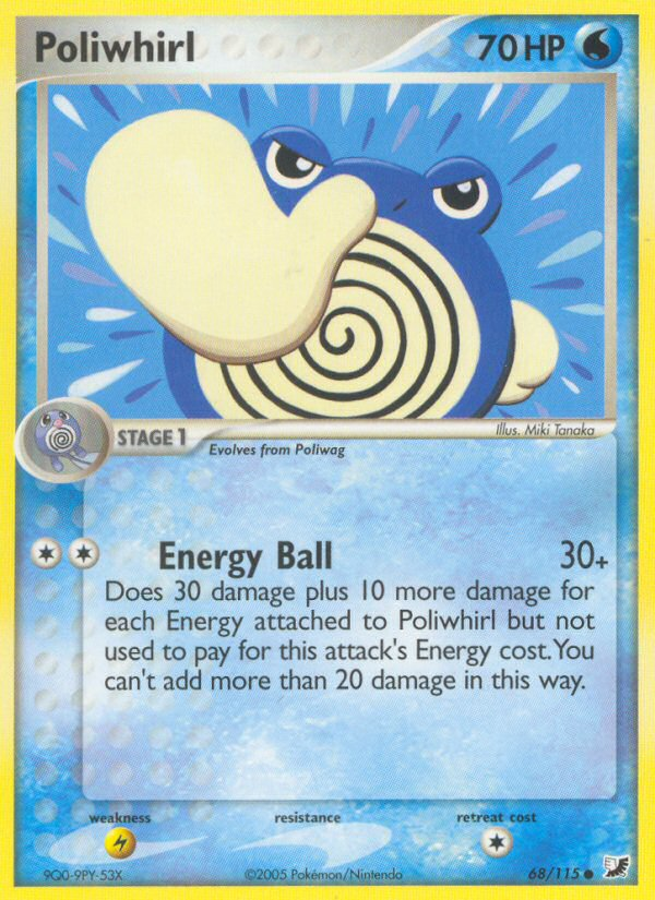 Poliwhirl (68/115) [EX: Unseen Forces] | Anubis Games and Hobby