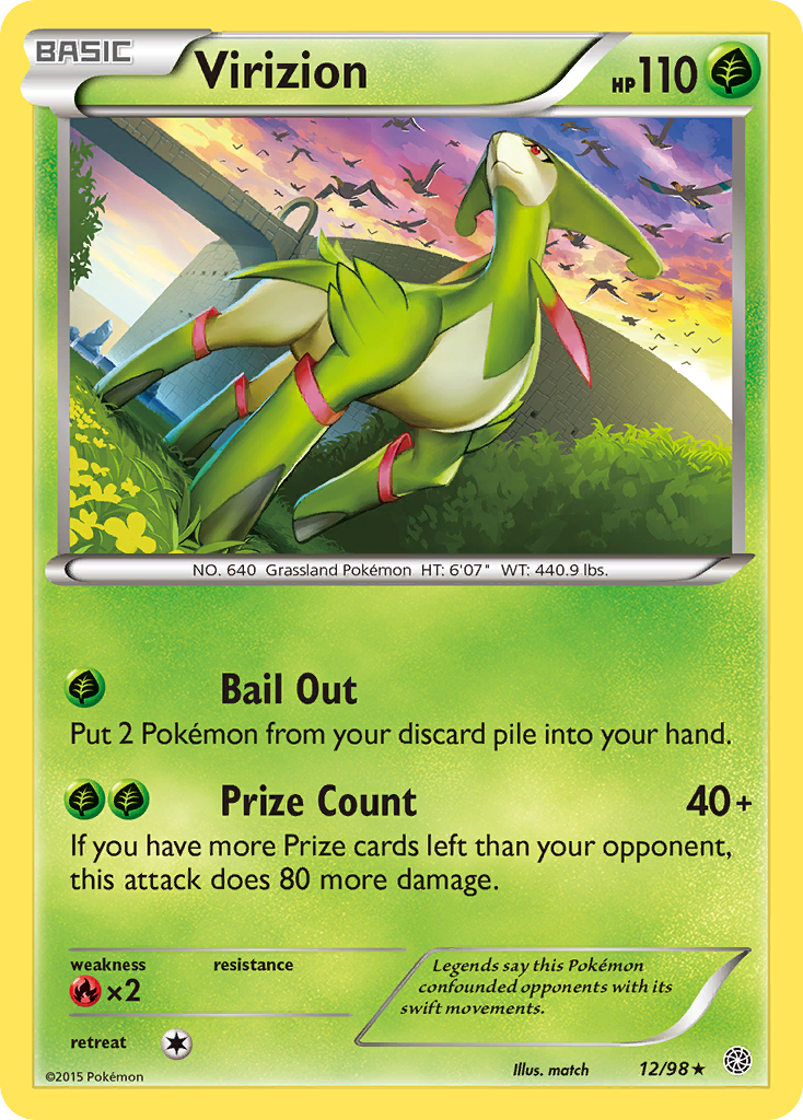 Virizion (12/98) [XY: Ancient Origins] | Anubis Games and Hobby