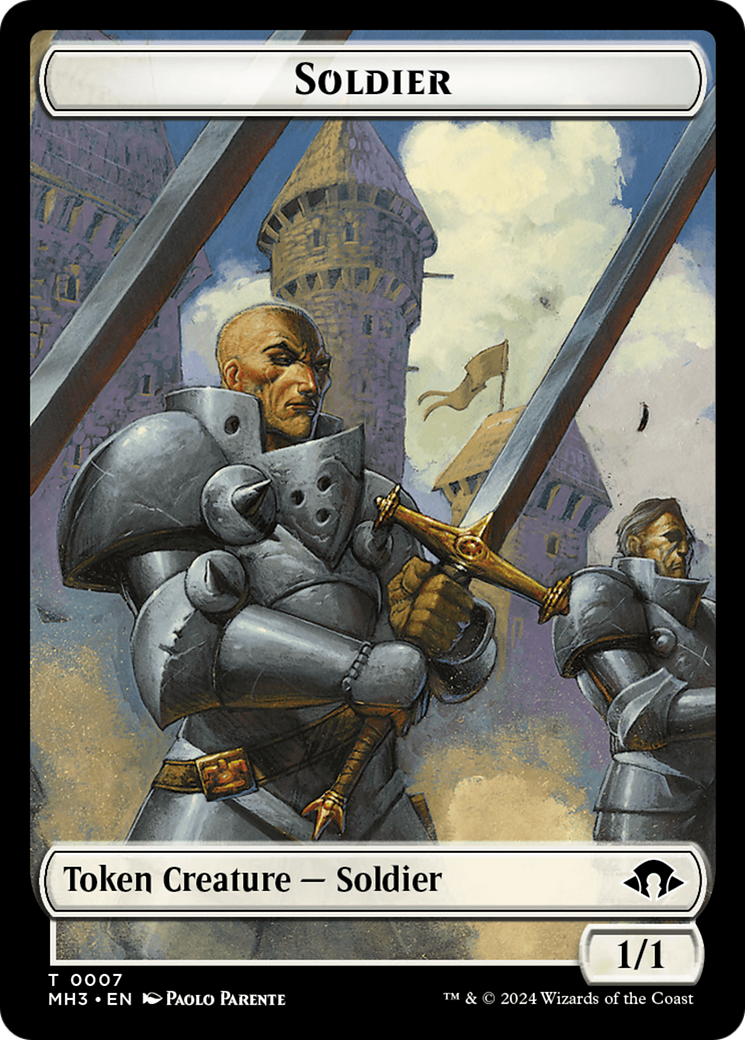 Soldier Token [Modern Horizons 3 Tokens] | Anubis Games and Hobby