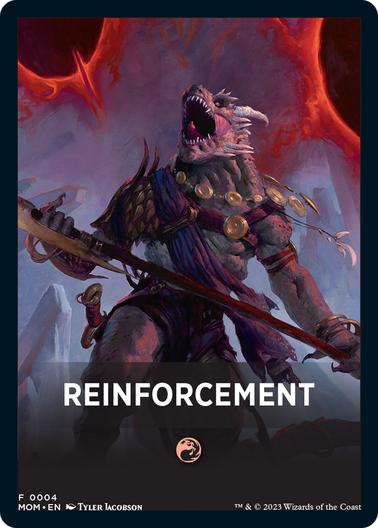 Reinforcement Theme Card [March of the Machine Tokens] | Anubis Games and Hobby