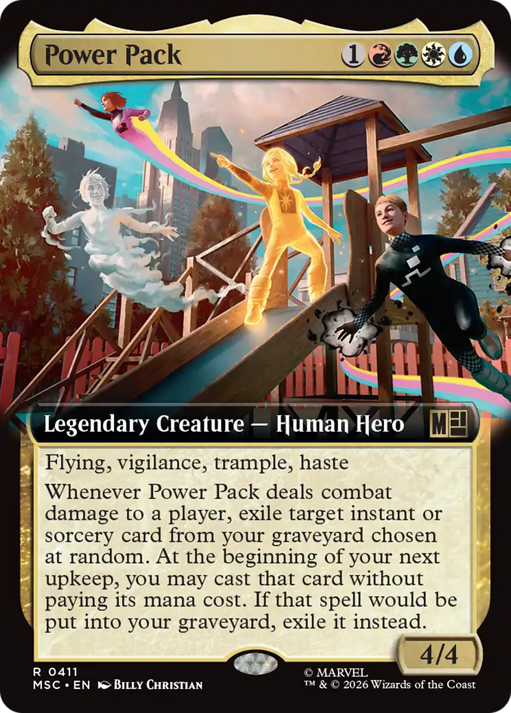 Power Pack (Extended Art) [Marvel Super Heroes Commander] | Anubis Games and Hobby