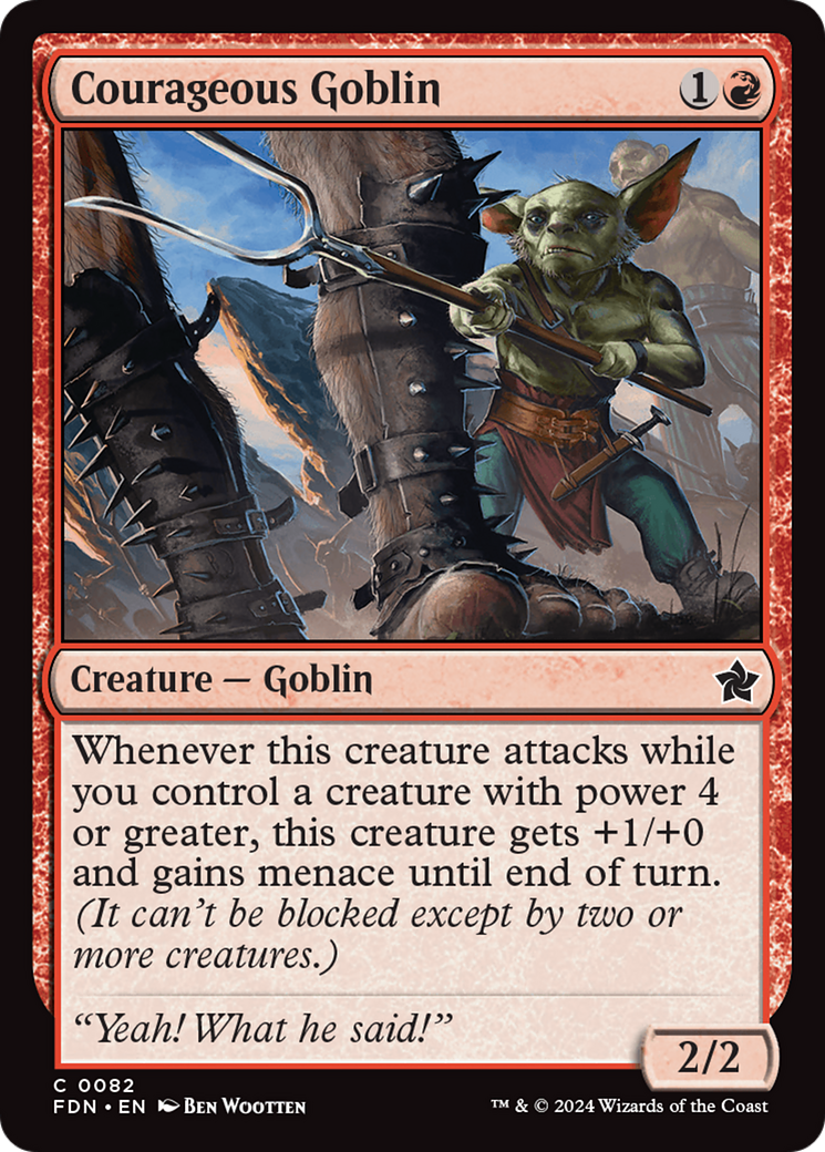 Courageous Goblin [Foundations] | Anubis Games and Hobby