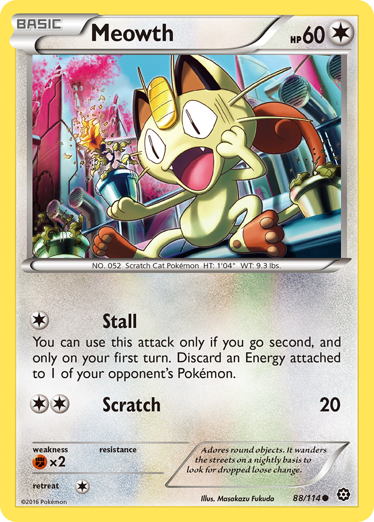 Meowth (88/114) [XY: Steam Siege] | Anubis Games and Hobby
