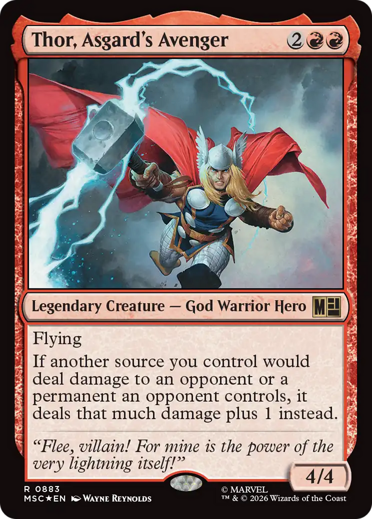 Thor, Asgard's Avenger (Surge Foil) [Marvel Super Heroes Commander] | Anubis Games and Hobby