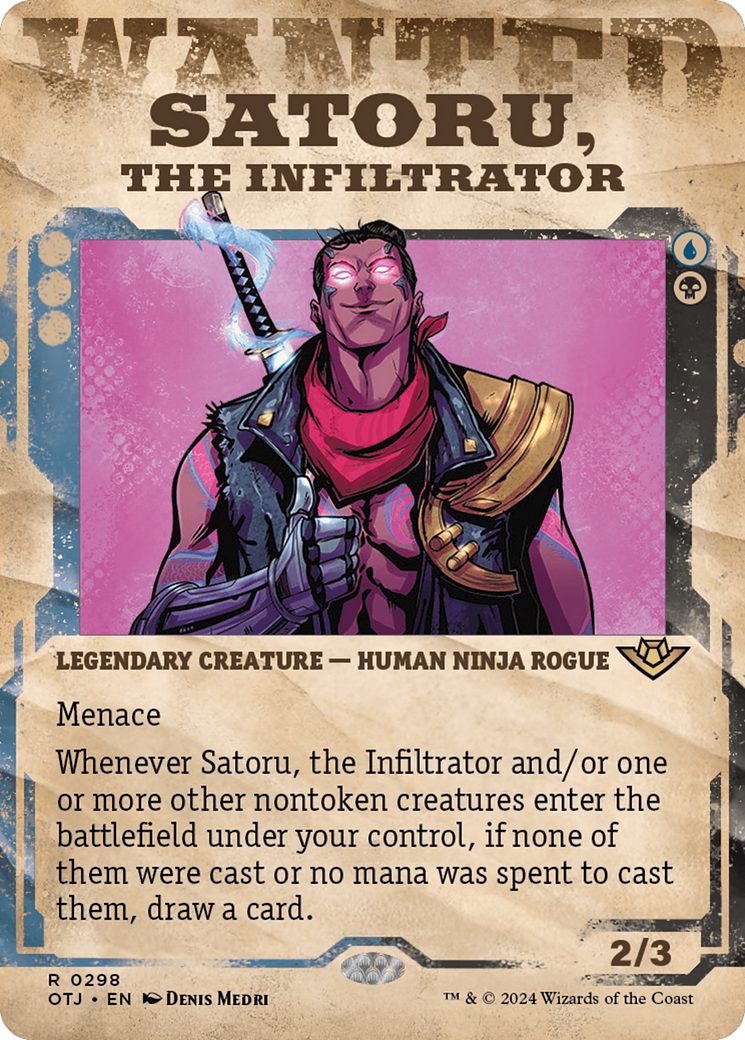 Satoru, the Infiltrator (Showcase) [Outlaws of Thunder Junction] | Anubis Games and Hobby