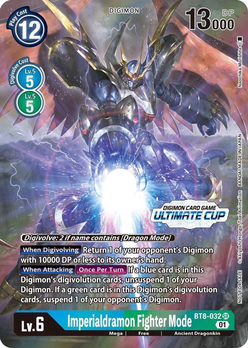 Imperialdramon Fighter Mode [BT8-032] (April Ultimate Cup 2022) [New Awakening Promos] | Anubis Games and Hobby