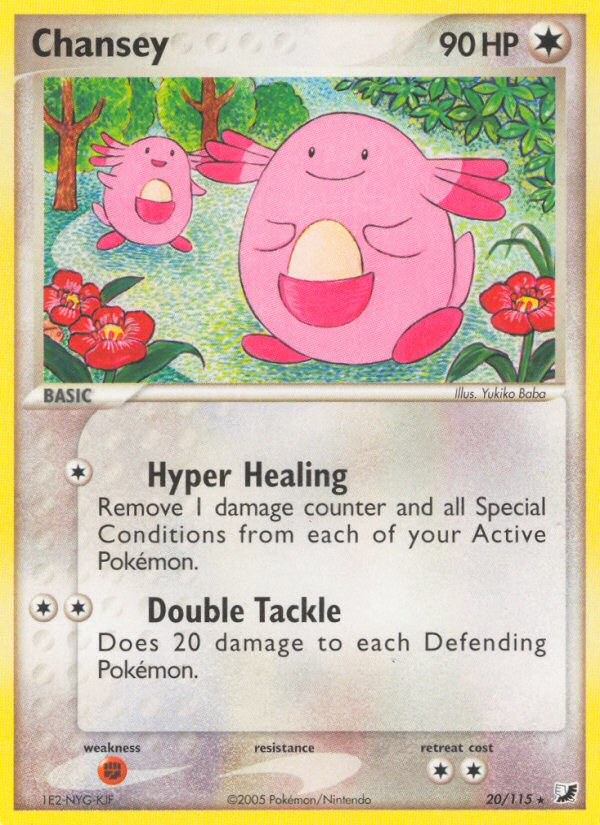 Chansey (20/115) [EX: Unseen Forces] | Anubis Games and Hobby