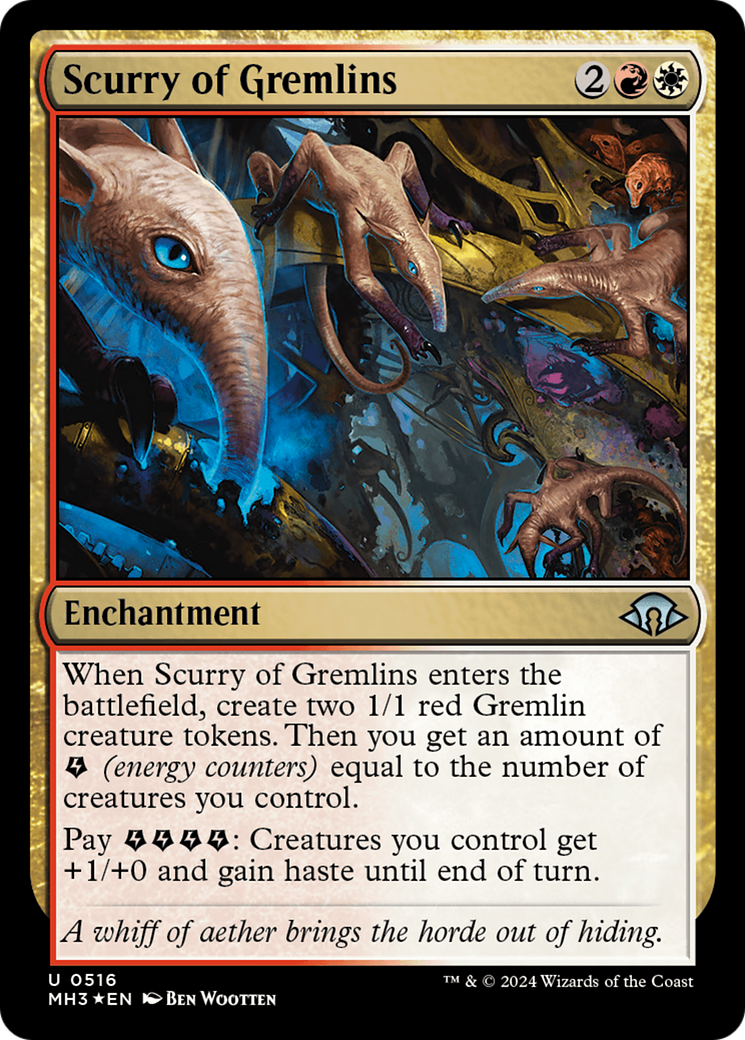 Scurry of Gremlins (Ripple Foil) [Modern Horizons 3] | Anubis Games and Hobby