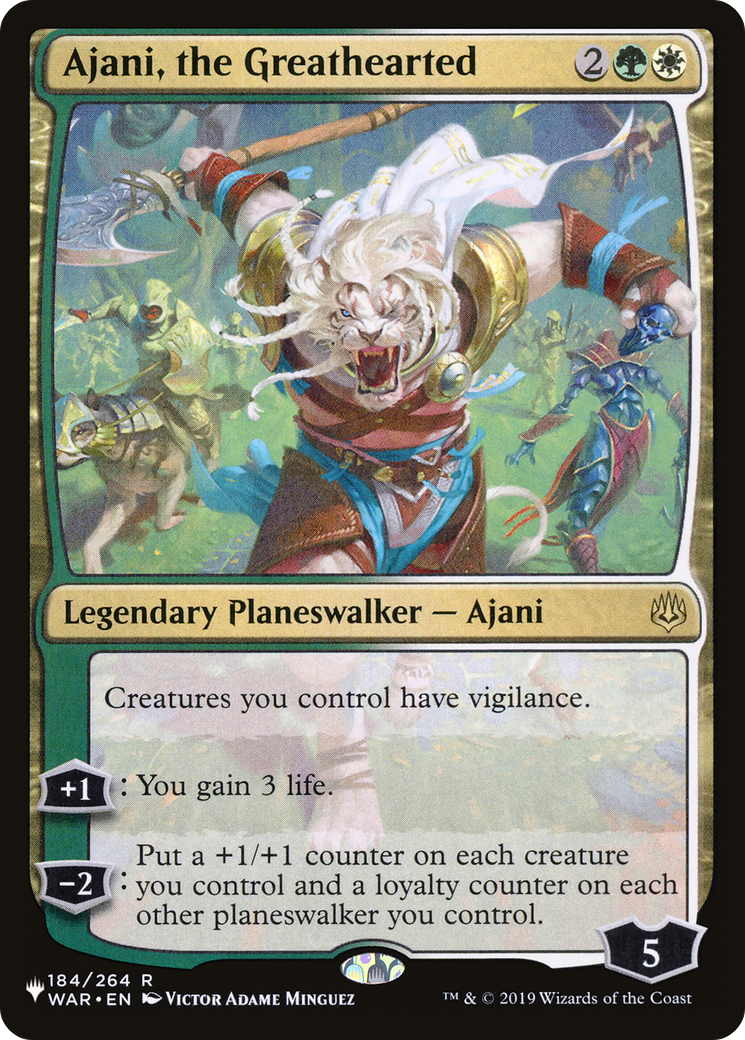 Ajani, the Greathearted [The List Reprints] | Anubis Games and Hobby