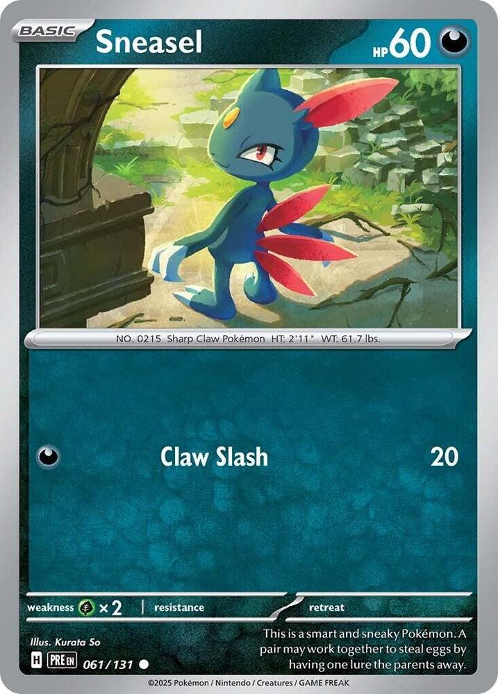 Sneasel (061/131) [Scarlet & Violet: Prismatic Evolutions] | Anubis Games and Hobby