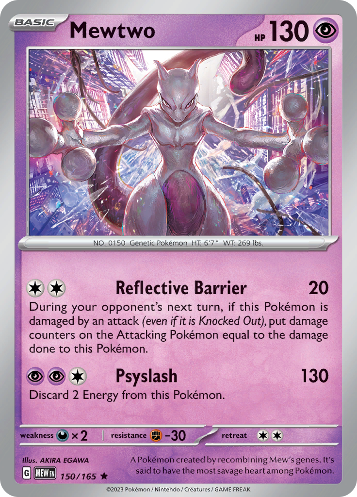 Mewtwo (150/165) [Scarlet & Violet: 151] | Anubis Games and Hobby