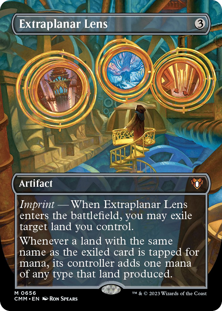 Extraplanar Lens (Borderless Alternate Art) [Commander Masters] | Anubis Games and Hobby