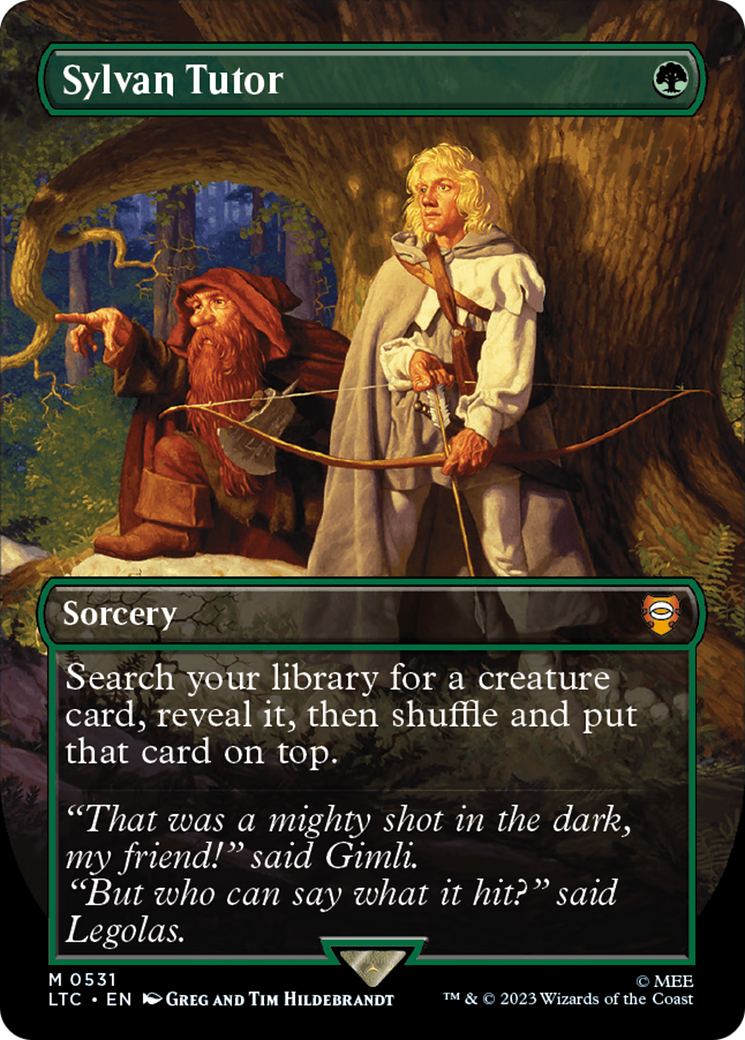 Sylvan Tutor (Borderless) [The Lord of the Rings: Tales of Middle-Earth Commander] | Anubis Games and Hobby