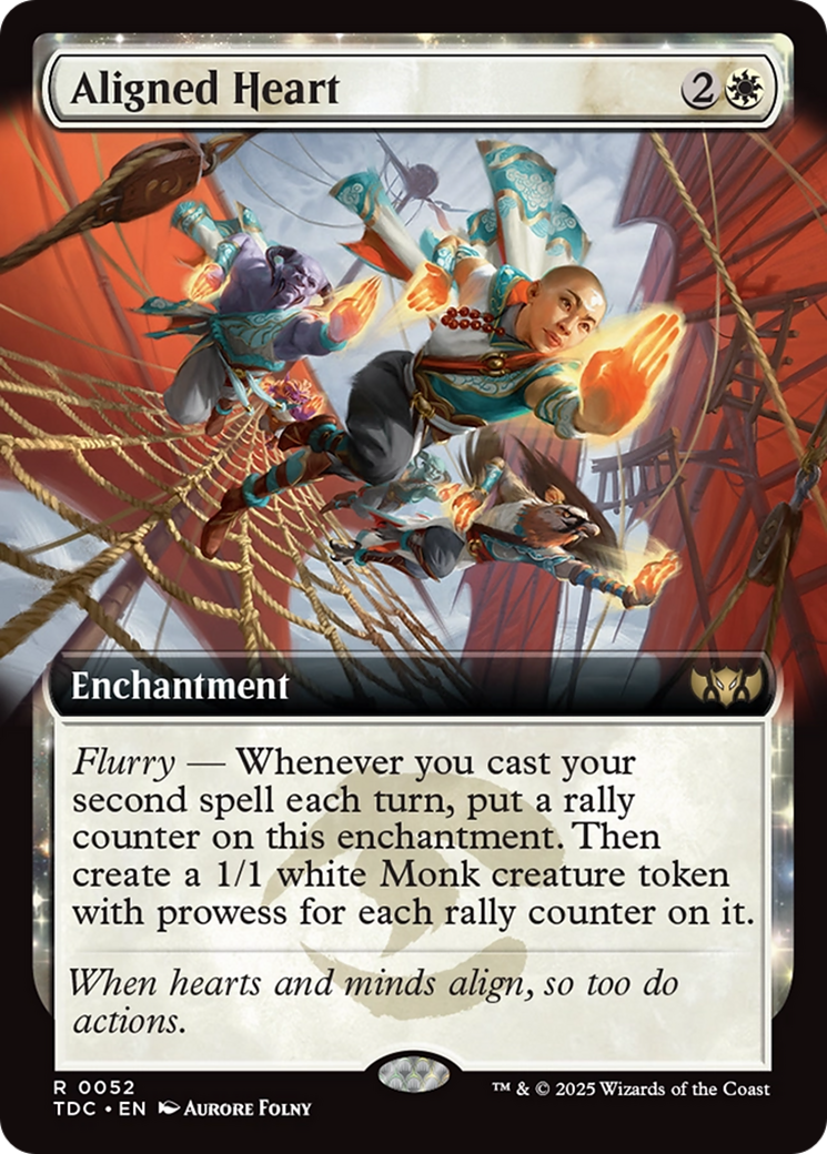 Aligned Heart (Extended Art) [Tarkir: Dragonstorm Commander] | Anubis Games and Hobby