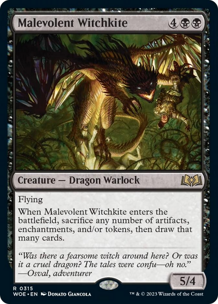 Malevolent Witchkite [Wilds of Eldraine] | Anubis Games and Hobby