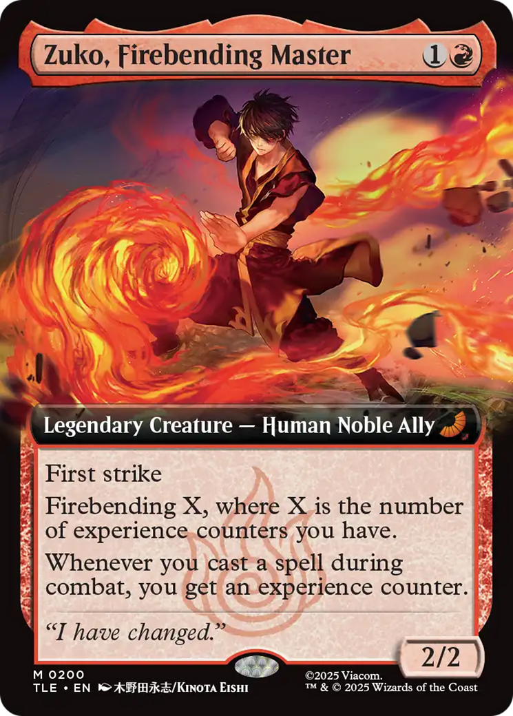 Zuko, Firebending Master (Extended Art) [Avatar: The Last Airbender: Eternal-Legal] | Anubis Games and Hobby