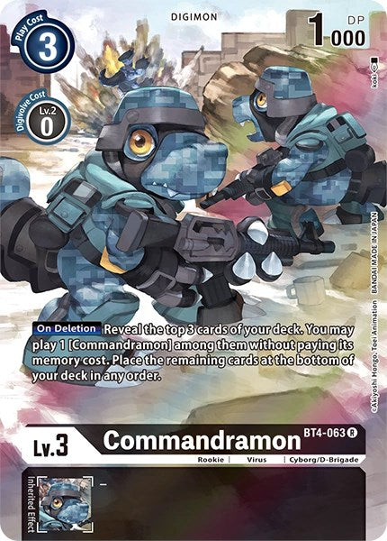 Commandramon [BT4-063] (Alternate Art) [Dimensional Phase] | Anubis Games and Hobby