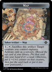 Map // Golem Double-Sided Token [The Lost Caverns of Ixalan Tokens] | Anubis Games and Hobby