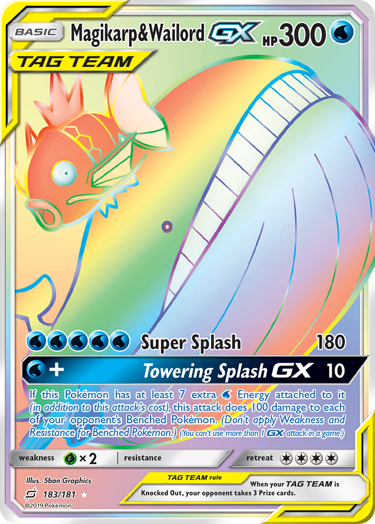 Magikarp & Wailord GX (183/181) [Sun & Moon: Team Up] | Anubis Games and Hobby