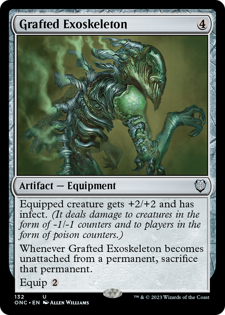 Grafted Exoskeleton [Phyrexia: All Will Be One Commander] | Anubis Games and Hobby