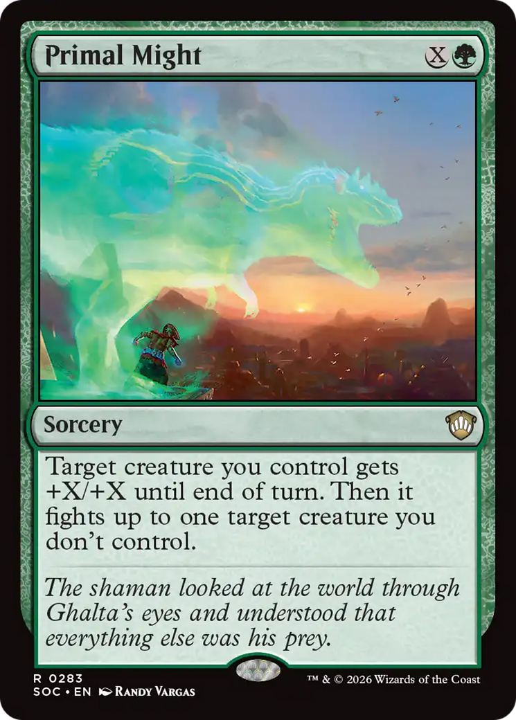 Primal Might [Secrets of Strixhaven Commander] | Anubis Games and Hobby